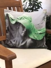 Sutra Dijital Baskılı Kadife Kırlent Kılıfı