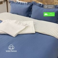 Sutra %100 Pamuk Çift Kişilik Pike Takımı