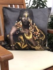 Sutra Dijital Baskı Kadife Kırlent Kılıfı