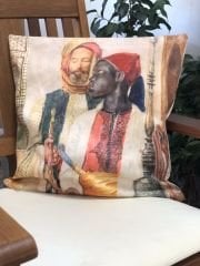 Sutra Dijital Baskı Kadife Kırlent Kılıfı