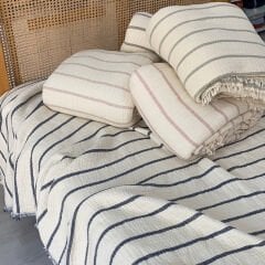 Sutra %100 Pamuk 8 Kat Müslin Kumaş Tek & Çift Kişilik Yorgan Yatak Örtüsü