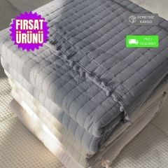 Sutra Ponpon Detaylı Çift Kişilik Yatak Örtüsü Seti