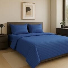 Sutra %100 Pamuk Lastikli Çarşaflı Çift Kişilik Nevresim Takımı