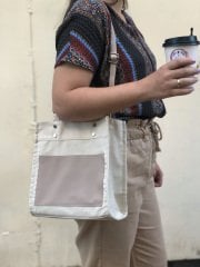 Sutra Keten Kadın Omuz El Çantası