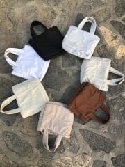 Sutra Paraşüt Kumaş Geniş Ebatlı Kadın Çantası