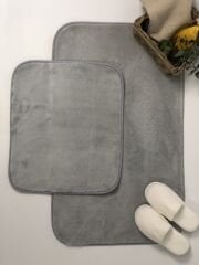 Dinarsu Banyo 2'li Paspas Seti açık gri(60x100 -50x60 cm )