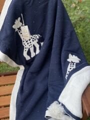 BabyMio Kuzu Yünlü Triko Bebek Battaniyesi