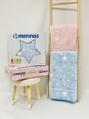 Merinos Baby Embos Bebek Battaniyesi