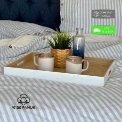 Sutra Majka Serisi İplik Boya Pamuklu Çift Kişilik Nevresim Takımı