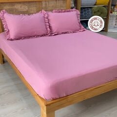 Sutra %100 Pamuk Akfil Kumaş Tek & Çift Kişilik Fırfırlı Yastık Kılıflı Çarşaf Seti