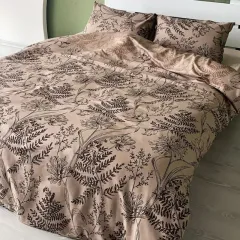 Sutra %100 Pamuk Saten Lastikli Çarşaflı Çift Kişilik Premium Nevresim Takımı