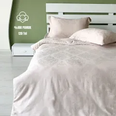 Sutra 120 Tel %100 Pamuk Jakarlı Pamuk Saten Nevresim Takımı