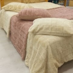 Luxe Tek Kişilik Peluş Yatak Örtüsü Seti