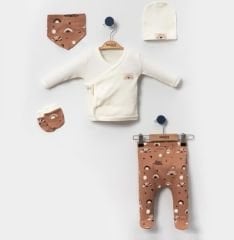 Necixs 5 Parça Bebek Yenidoğan 0-3 Ay Hastane Çıkışı Seti