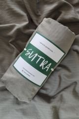 Sutra Pamuk Saten Tek Kişilik İnce Çizgili Çarşaf Seti Extra Yumuşak Dokulu Bürümcük Tarzda Lastikli
