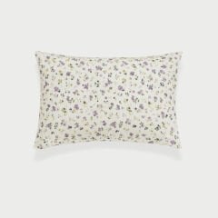 Sutra %100 Pamuk Çiçek Desenli Kapaklı Yastık Kılıfı - 1 Adet ( 50 x 70 cm )