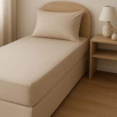 Sutra %100 Pamuk Saten Tek Kişilik Lastikli Çarşaf Seti