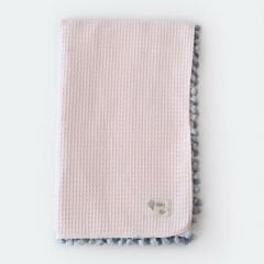 Bibaby %100 Pamuk Çift Taraflı Bebek Pikesi - Battaniyesi